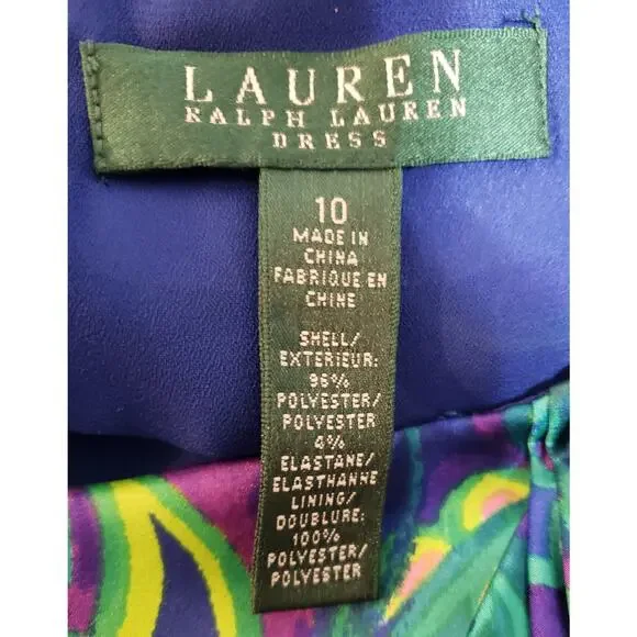 Ralph Lauren size 10 multicolored dress - Picture 3 of 3